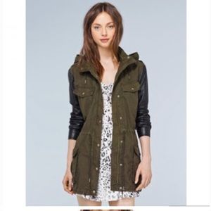 Talula Trooper Balfour Jacket with Leather Sleeves - XS